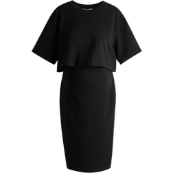 H&M Mama Top & Skirt Set 2-piece Black