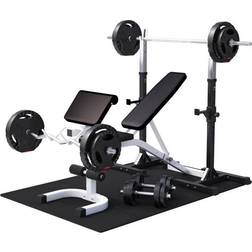 Gorilla Sports Multibænk med Squatstativ 100kg Pakke 100kg