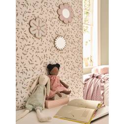 Vertbaudet Set of 3 Wooden And Acrylic Flower Wall Decorations Rose