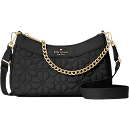 Kate Spade Flower Quilted Nylon Convertible Crossbody - Black