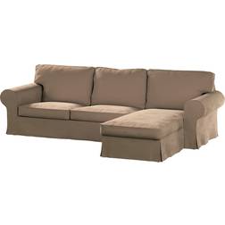 Dekoria Ektorp Betræk 2 Sæder Med Chaiselong 252 x 163 x 88 cm Karamel Sofabetræk Beige