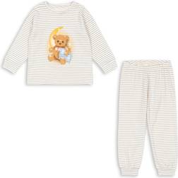 Konges Sløjd Gio Pyjamas Stripe Bluie - Hvid