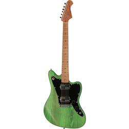 Fazley Outlaw Series Maverick Plus HH Green Electric Guitar with Gig Bag