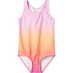 Name It Badedragt ZIDYE - Lilla/Orange/Koral