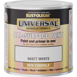 Rust-Oleum White Matt Universal All-Surface Wood Paint White 0.25L