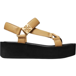 Tory Burch Mellow Platform Sandal - Ginger Shortbread/Gold/Perfect Black