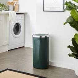 Dunelm Plastic Swing Lid 35L Bin Bottle Green