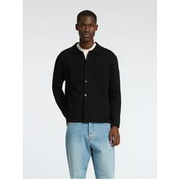 Selected Mike Light Polo Cardigan - Black