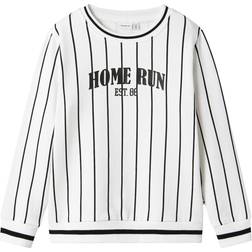 Name It Collegegenser NkmDeltem LS Sweat Unb - Hvit