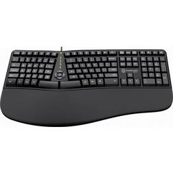 Powerton LANA Ergonomisk Tastatur CZ/SK Kablet USB
