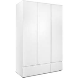 CaliCosy Armario 3 Puertas 2 Cajones 120 x 191 x 55 cm