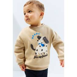 H&M Motif-Detail Sweatshirt - Beige
