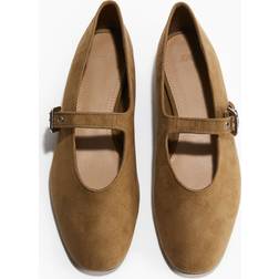 H&M Mary Jane Ballet Pumps - Beige
