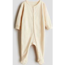 H&M Super Soft Cotton Sleepsuit - Beige