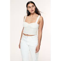 H&M Bralettetopp - Vit