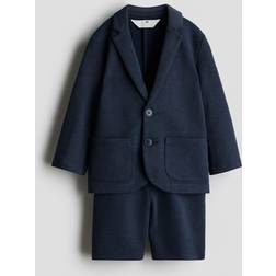 H&M Boys Blue Piqué Suit - Blue