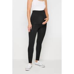 LTS Premium Tall Black Maternity Cotton Leggings Long 16