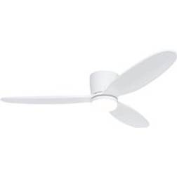 QAZQA White Ceiling Fan Incl Led with Remote Control