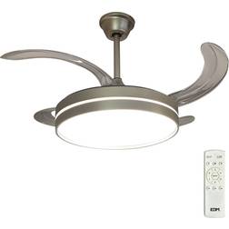 Edm 33832 Ross Silver Takfläkt Med Lampa 36 W 4100 Lm
