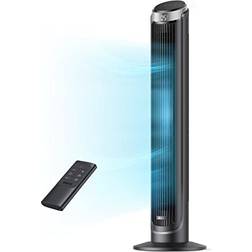 Dreo 28dB Leiser Turmventilator 5-Geschwindigkeit 4 Modi 12 Std