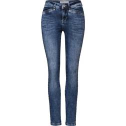 Street One Slim-Fit Jeans - Blaumeliert