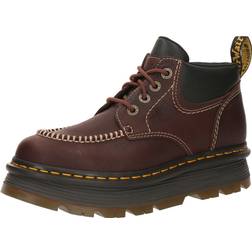 Dr. Martens Zebzag Leather Casual 4-Eye Lace-Up Boots - Brown
