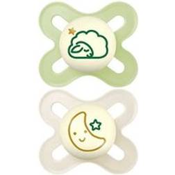 Mam Start Night 0-2 Months Soother 2 Pack Unisex