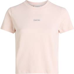 Calvin Klein Jeans Camiseta Institutional Mujer - Rosa