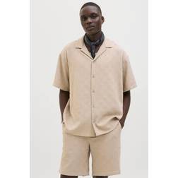 Jack & Jones Jjematteo Resort Shirt SS Oxford Tan