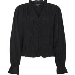 Pieces Pcdemmie Bluse Med V-hals - Sort