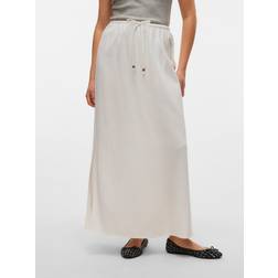 Vero Moda Medelhög Midja Lång Kjol - Snow White