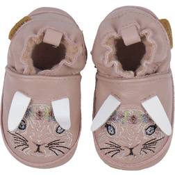 Mikk-Line Leder Krabbelschuhe - Adobe Rose