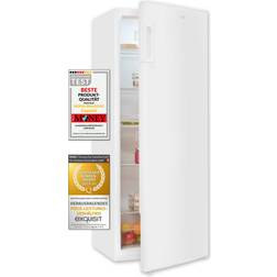 Exquisit Vollraumkühlschrank KS320-V-H-040D 242 L Weiß, Silber