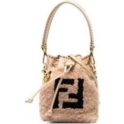 Fendi Preloved Roma Bucket Bag Shearling Women - Pink