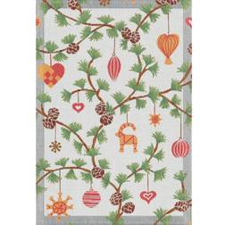 Ekelund Linneväveri Julefröjd 35x50 cm Multi Kitchen Towel Multicolour