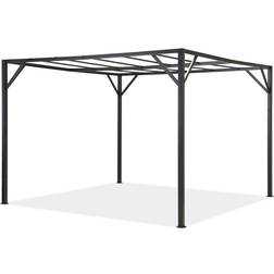 Garden Point Santorini 4 x 4 m Antracit Metall Terrass Pergola Ram