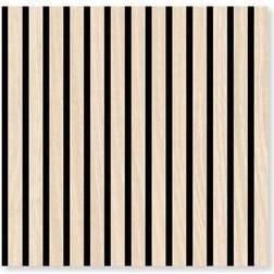 Jangal Modular Wall Akustikpaneel 520 x 520 x 10 mm Eiche Hell 3D Paneel Holz Beige 520 x 520 mm