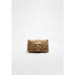 Stradivarius Karamelfarvet Crossbody Taske Med Spænde - Brun