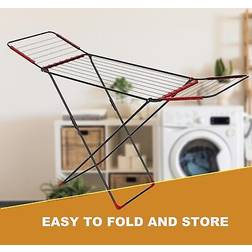 Vivo Clothes Airer Folding Drying Rack - Adjustable