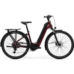 Merida eSpresso City 400 EQ Hybrid Elcykel Burgundy Red/Black Damcykel