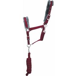 HY Sport Active Headcollar and Lead Rope - Vivid Merlot