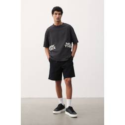 H&M Sort Regular Fit Shorts I Canvas - Herre