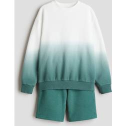 H&M Dreng 2-Delt Sweatshirtsæt - Grøn