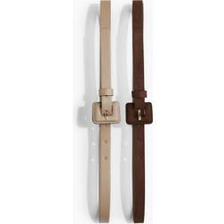 H&M Waist Belts 2-pack - Beige