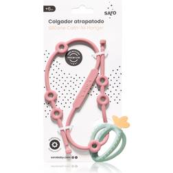 Saro Baby Silicone Catch-All Hanger Silikonsnöre Pink 1 st