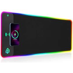 RGB Gaming Mauspad 15W Qi Mousepad LED