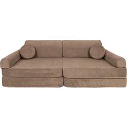 Meow Baby Play Slimcord Byggbar Soffa Brun