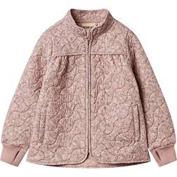 Wheat Kids' Thilde Quilted Floral Water Repellent Jacket - Powder/Multi