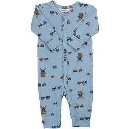 Joha Kid's Jumpsuit Underkläder Barn - Färg Grå/Blå