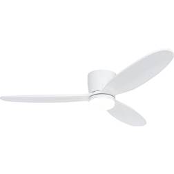 QAZQA Smart Ceiling Fan White Incl LED with Remote Control
